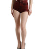 Short en jean rouge taille haute Dolce & Gabbana
