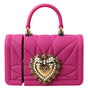Dolce & Gabbana Pink Silicone Devotion Heart Bag Gold Chain Airpods Case