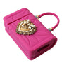 Dolce & Gabbana Pink Silicone Devotion Heart Bag Gold Chain Airpods Case
