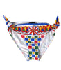 Dolce & Gabbana Bas de bikini multicolore à imprimé Carretto
