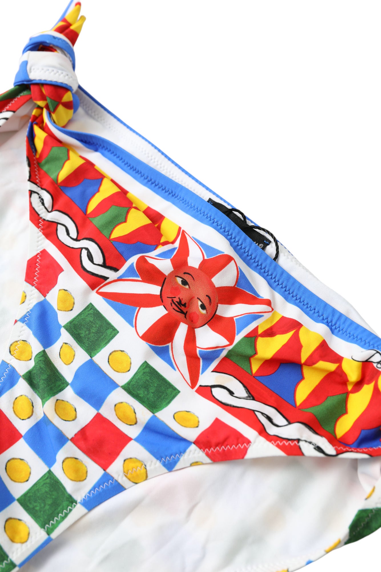 Dolce & Gabbana Bas de bikini multicolore à imprimé Carretto