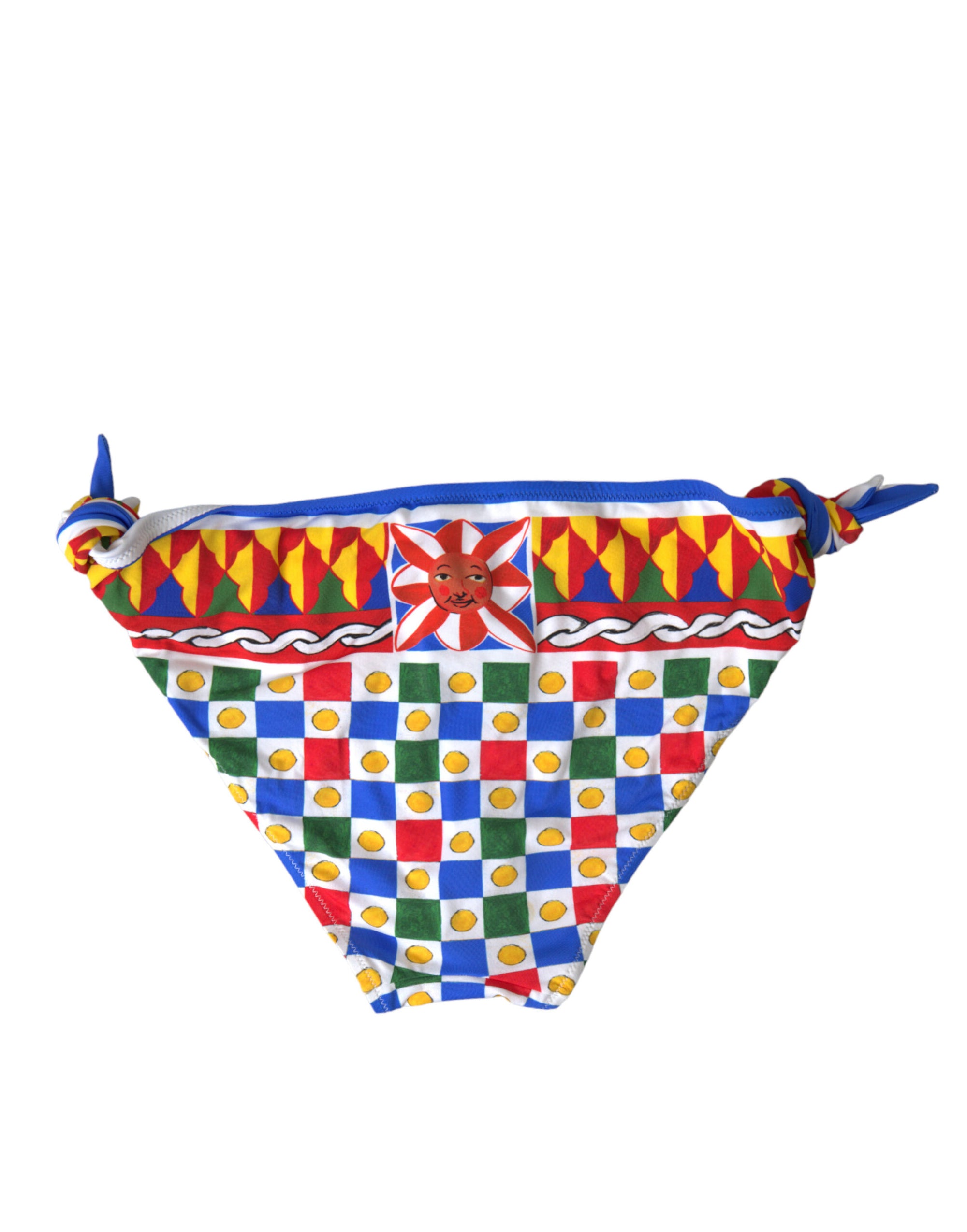 Dolce & Gabbana Bas de bikini multicolore à imprimé Carretto