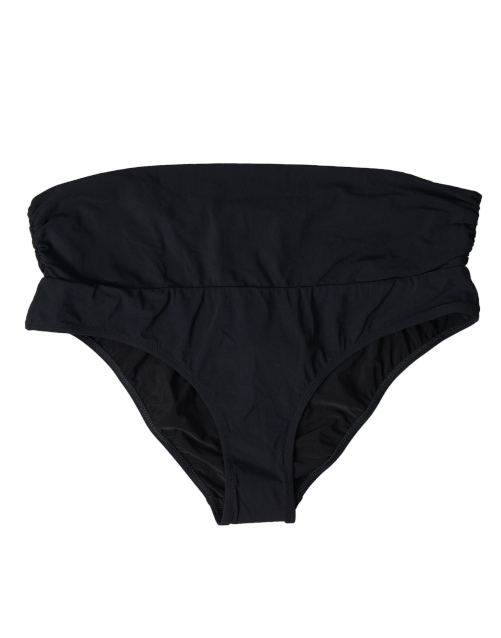 Bas de bikini noir élégant Dolce &amp; Gabbana : l'élégance ultime pour la plage