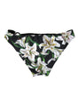 Bas de bikini élégant à imprimé floral Dolce &amp; Gabbana - Nagez avec style