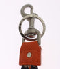 Dolce & Gabbana Chic Multicolor Raffia & Leather Keychain