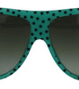 Dolce & Gabbana Green Stars Acetate Square Shades Sunglasses