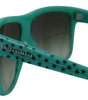 Dolce & Gabbana Green Stars Acetate Square Shades Sunglasses