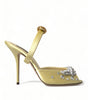 Sandales en soie ornées de cristaux Dolce &amp; Gabbana