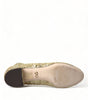 Dolce & Gabbana Elegant Mid Calf Gold Boots Exclusive Design