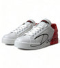 Baskets élégantes Portofino en cuir blanc Dolce &amp; Gabbana