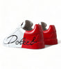 Baskets élégantes Portofino en cuir blanc Dolce &amp; Gabbana
