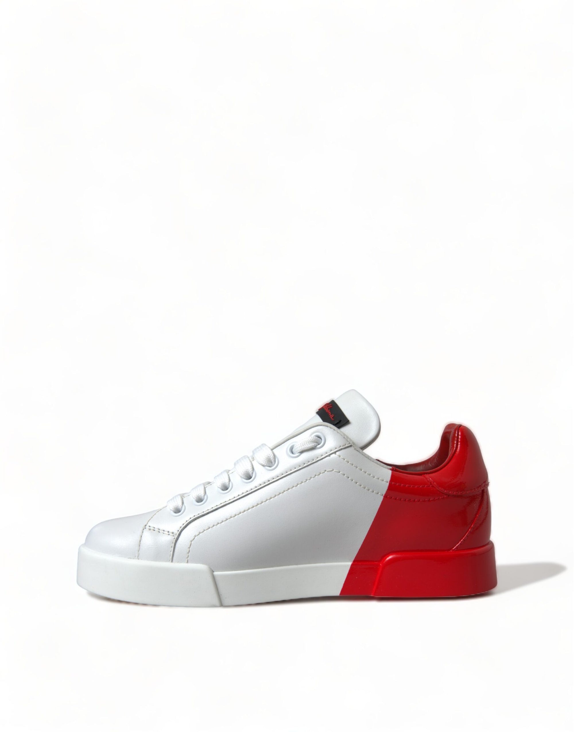 Baskets élégantes Portofino en cuir blanc Dolce &amp; Gabbana