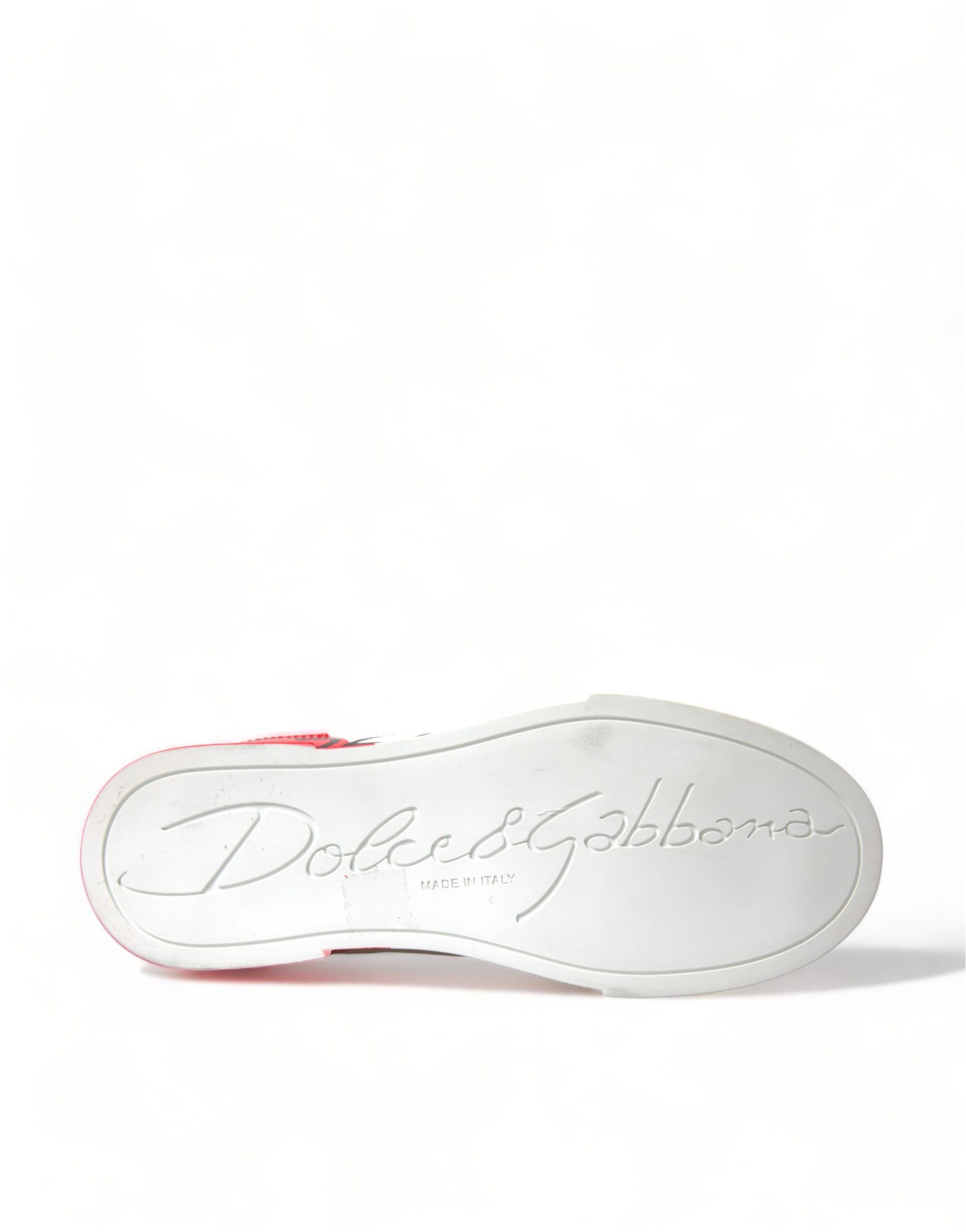 Baskets élégantes Portofino en cuir blanc Dolce &amp; Gabbana