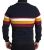 Dolce & Gabbana Blue Cardigan Heraldic Full Zip Sweater