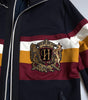 Dolce & Gabbana Blue Cardigan Heraldic Full Zip Sweater