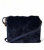 Dolce &amp; Gabbana Exquisite Blue Mink Fur Shoulder Bag