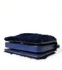 Dolce &amp; Gabbana Exquisite Blue Mink Fur Shoulder Bag