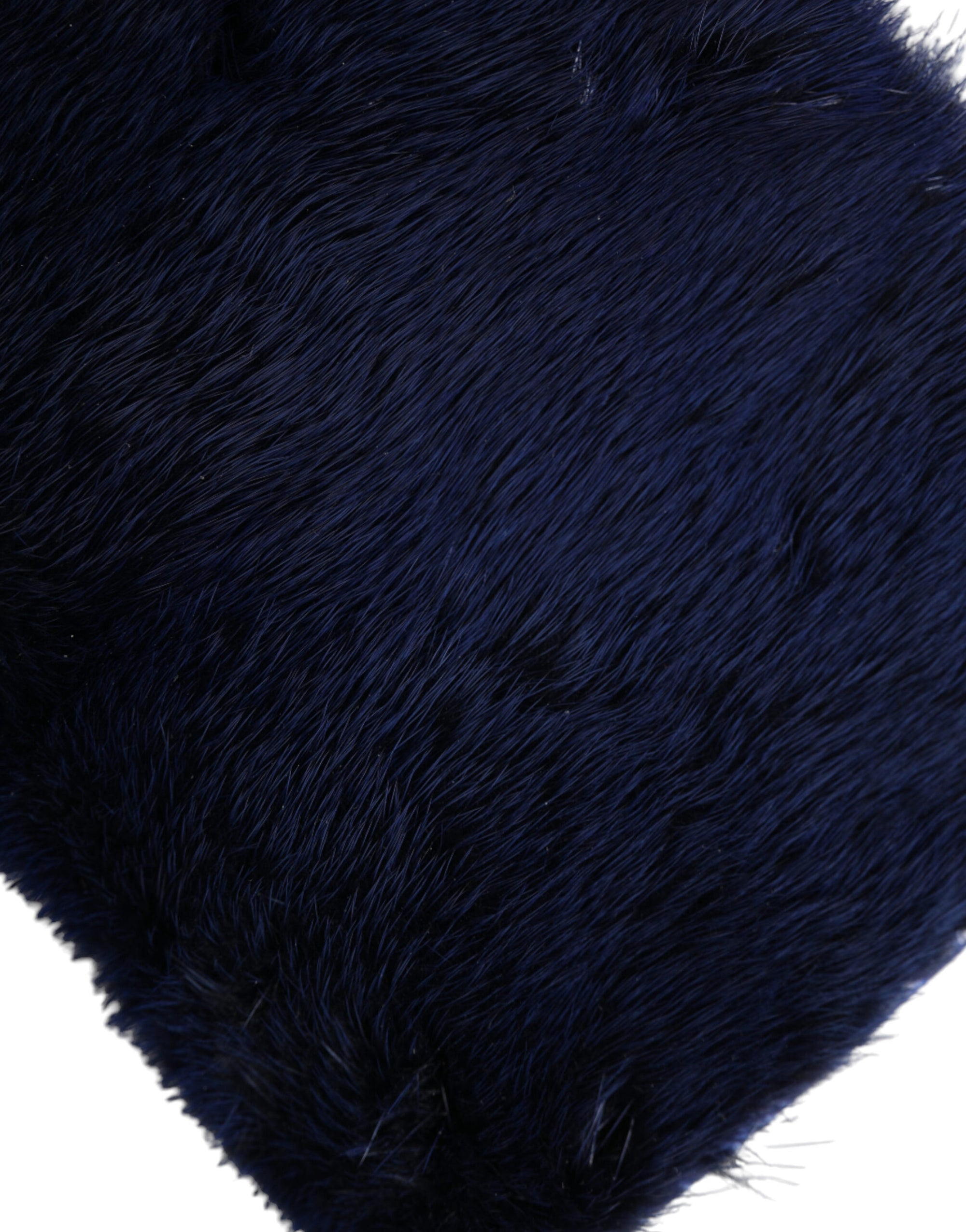Dolce &amp; Gabbana Exquisite Blue Mink Fur Shoulder Bag