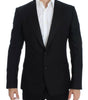 Dolce & Gabbana Elegant Black Silk Blend Sicilia Blazer