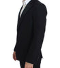 Dolce & Gabbana Elegant Black Silk Blend Sicilia Blazer