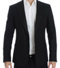 Dolce & Gabbana Elegant Black Silk Blend Sicilia Blazer