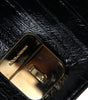 Dolce & Gabbana Black Eelskin Leather Shoulder Document Organizer Bag