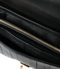 Dolce & Gabbana Black Eelskin Leather Shoulder Document Organizer Bag