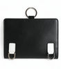 Dolce &amp; Gabbana Elegant Black Leather Crystal Card Holder Wallet