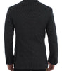 Dolce & Gabbana Elegant Black Polka Dotted Slim Fit Blazer