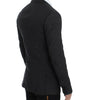 Dolce & Gabbana Elegant Black Polka Dotted Slim Fit Blazer