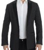 Dolce & Gabbana Elegant Black Polka Dotted Slim Fit Blazer