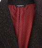 Dolce &amp; Gabbana Bordeaux Alpaga Two-Button Blazer Jacket