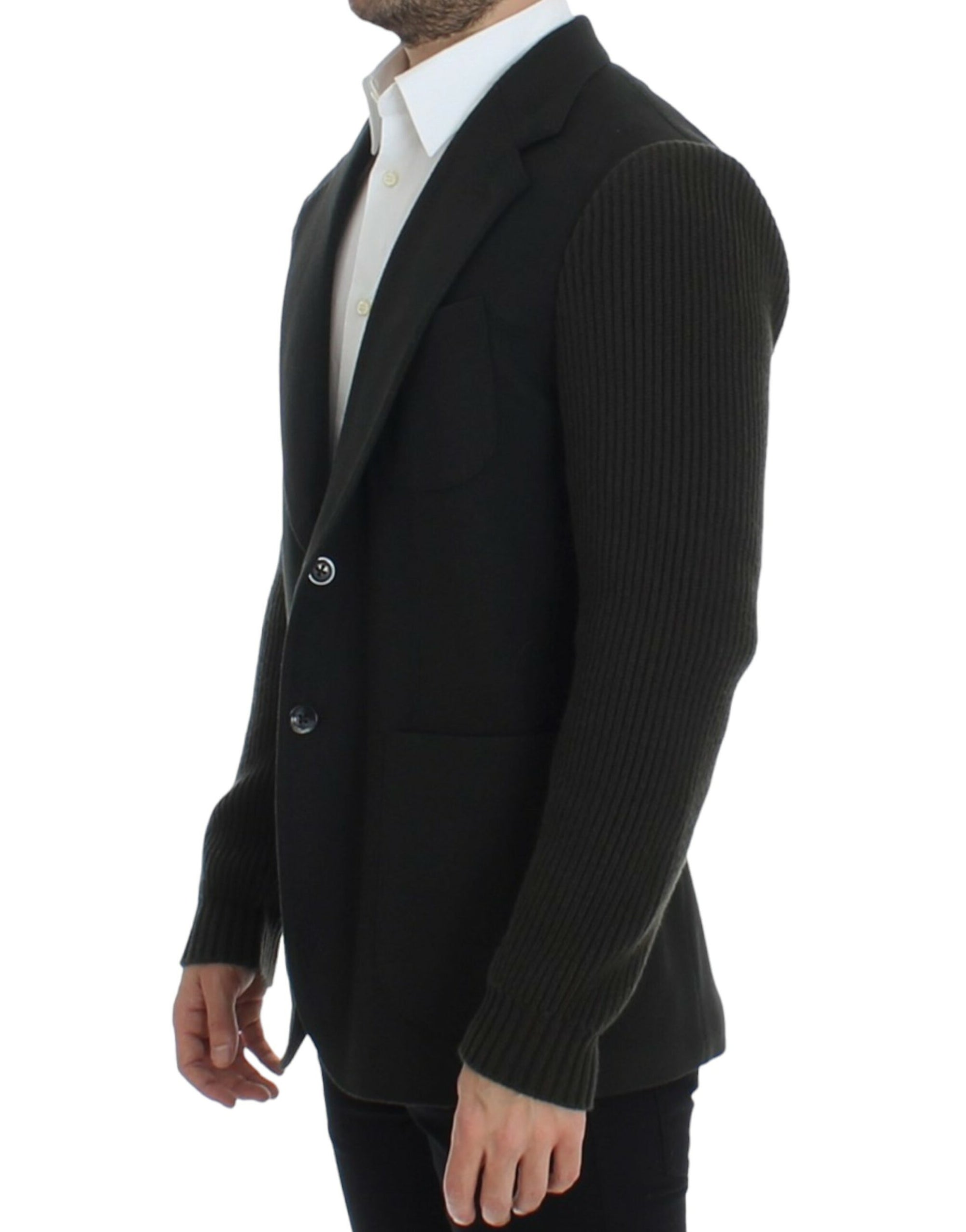 Dolce &amp; Gabbana Elegant Green Cashmere Blazer Jacket