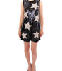 Dolce & Gabbana Masterpiece black crystal swarovski stars sheath dress
