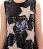 Dolce & Gabbana Masterpiece black crystal swarovski stars sheath dress