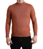 Dolce &amp; Gabbana Silk-Cashmere Orange Crew Neck Sweater