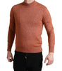 Dolce &amp; Gabbana Silk-Cashmere Orange Crew Neck Sweater