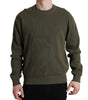 Dolce &amp; Gabbana Elegant Green Crew Neck Cotton Sweater
