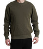 Dolce &amp; Gabbana Elegant Green Crew Neck Cotton Sweater