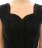 Dolce & Gabbana Black floral lace sicily runway dress