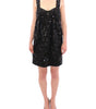Dolce & Gabbana Black floral crystal embedded dress