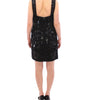 Dolce & Gabbana Black floral crystal embedded dress