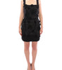 Dolce & Gabbana Black floral crystal embedded dress