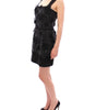 Dolce & Gabbana Black floral crystal embedded dress