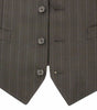 Dolce & Gabbana Black Striped Stretch Dress Vest Gilet