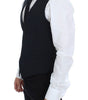 Dolce & Gabbana Blue Wool Formal Dress Vest Gilet