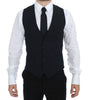 Dolce & Gabbana Blue Wool Formal Dress Vest Gilet