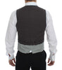 Dolce & Gabbana Gray Polka Dot Dress Vest Gilet Weste