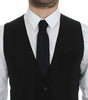 Dolce & Gabbana Black Wool Formal Dress Vest Gilet Jacket