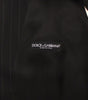 Dolce & Gabbana Black Striped Wool Silk Dress Vest Gilet